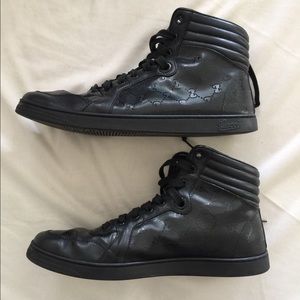 Authentic Gucci GG Hightop Sneakers G10.5